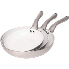Bio Supreme Non-Stick 3Pcs Ceramic Frying Pan Set