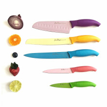 Stainless Steel 5-Piece Vibrant Coloured Knife Set