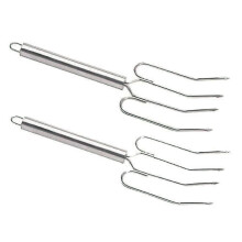 Premium 24cm Stainless Steel Oven Frying Fork Tray
