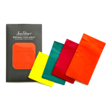 Eco-Friendly 4-Piece Reusable Beeswax Food Wraps