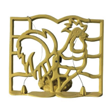 Stylish Cast Iron Cockerel Cookbook Stand Holder