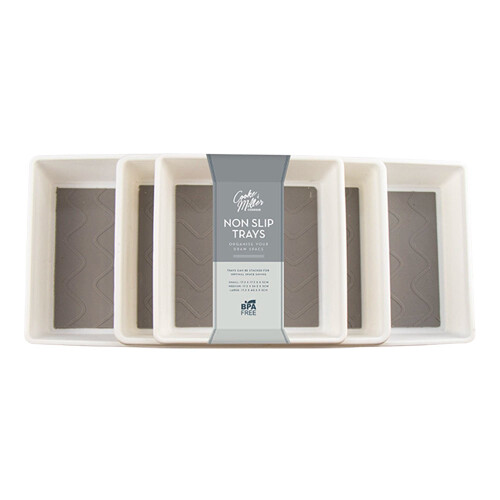 Non Slip Serving Trays Set of 3 Kitchen
