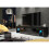TV Unit Nova 200cm - Black with Gloss Doors and LED Lights 2