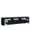 TV Unit Nova 200cm - Black with Gloss Doors and LED Lights 9