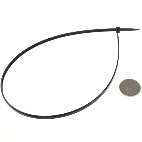 enTie Black Cable Ties 4.8mm x 500mm Nylon 66 UL Approved [100 Pack] 2