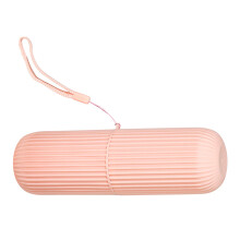 Travel Toothbrush Cup Pink Capacity 19.5x6x5.5 cm