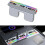 USB Hub Docking Station with Rainbow Light 4  Retractable Light-Ning&Type-C Fast Charging for  Model 3 2