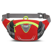 YING LANG Waterproof Nylon Hiking Fanny Waist Pack Sports Bum Waist Bag Cycling Running Fishing Hiking Waist Bag Red