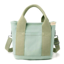 Fashionable Women'S Small Canvas Tote Bag - Thickened, Zippered, Single Shoulder Mobile Phone Bucket Bag for Daily Use