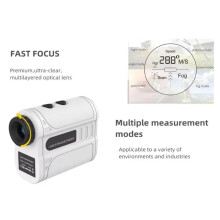 Laser Afstandsmeter Buiten 500M Telescoop met Vlagvergrendeling Helling Pin Afstandsmeter voor Golfen Jacht Monoculair