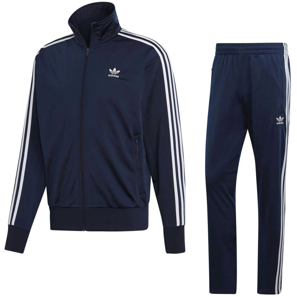 Adidas (M, Navy) Firebird Tracksuit Blue