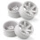 4Pc 1/10 -Road Drift Car 52X26MM Cubo de Roda 1.9 Polegadas Climb Car Wheel Rim para HSP  HPI  TT02, Branco 4