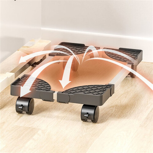 Support pour Tour D'Ordinateur, Support de Tour PC Mobile Réglable avec Roulettes, Support de  pour PC B 2