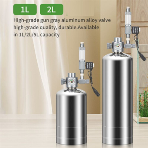 CO2 Generator Insertion Electromagnetic Valve Bubble Gauge Fish Tank  Material Reaction CO2 Generator Set 2L EU Plug 2