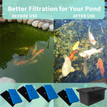 4Sets Pond Sponge Filter Pads Replacement for Pond 871980305528 Water Aquarium Fountain 52231 and 52229 Filter Box