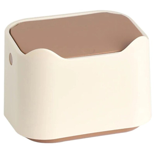Cat Litter Box, Portable Bedpan, Removable Full-Closed for Cats/Rabbits, Beige
