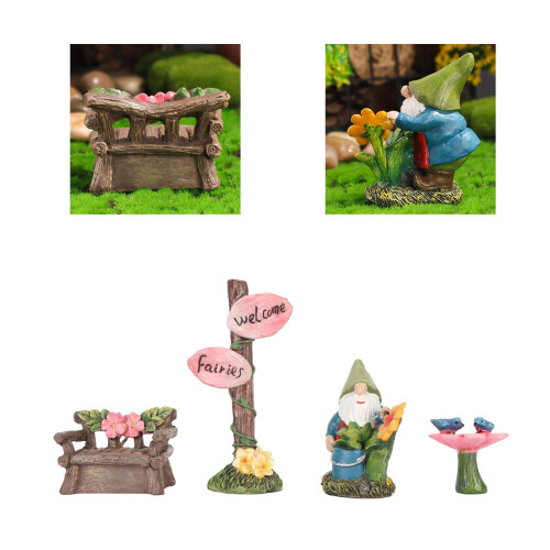 Fairy Garden Kit: Waterproof Resin, Hand Painted