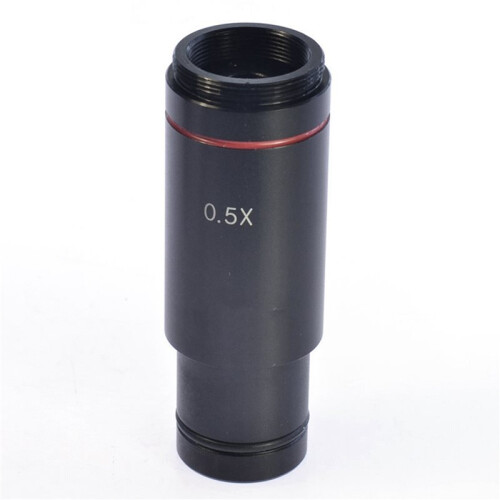 5pcs 0.5X C Mount Microscope Adapter 23.2mm Electronic Eyepiece Reduction Lens 0.5X Microscope Relay Lens 1