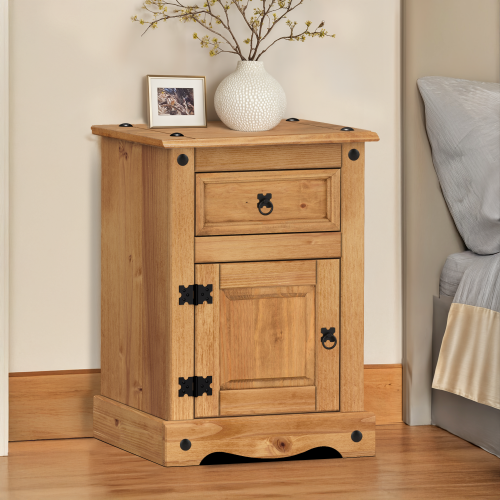 Mercers Furniture Corona Medium Pot Cupboard Bedside Pine Bedroom Furniture