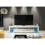 TV Unit Nova 200cm - White with Gloss Doors and LED Lights 5