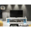 TV Unit Nova 200cm - White with Gloss Doors and LED Lights 6