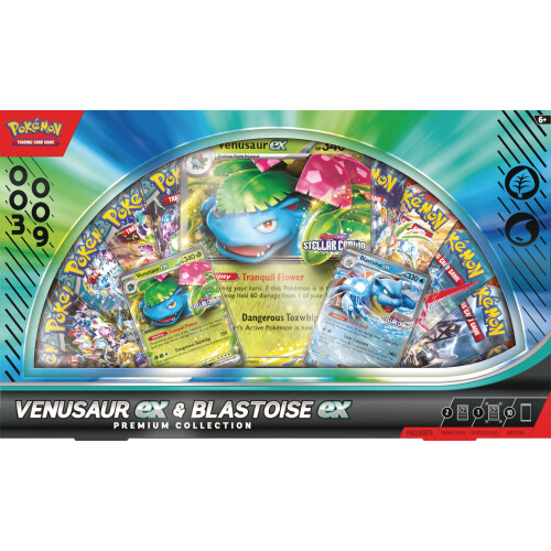 Pokémon Pok?mon TCG: Venusaur ex & Blastoise ex Premium Collection