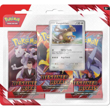 Pokemon TCG: Scarlet & Violet - Destined Rivals 3-Pack Blister - Kangaskhan (3 Booster Packs + 1 Foil Promo)