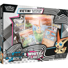 Collection d'illustration Victini Pokémon TCG Unova, 1 carte promo Foil, 4 boosters & 1 carte promo oversize