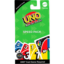 Mattel Games UNO Add-On Speed Card Game for Kids, Adults & Family Game Night,JCV57