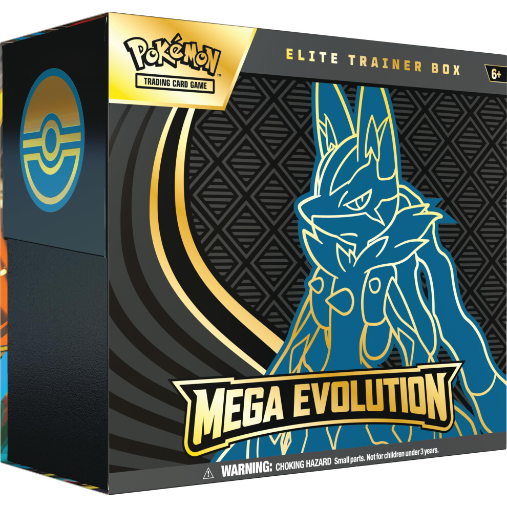 Pokémon Pok?Mon Tcg: Mega Evolution Elite Trainer Box ? Lucario (1 Full-Art Promo Card, 9 Booster Packs & Premium Accessories)