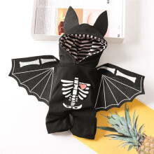 Ropa de Murciélago para Perros Disfraces de Halloween para Mascotas Murciélago para Perros Pequeños, Medianos y Grandes S