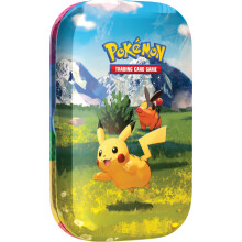 Pok?mon TCG: Mega Evolution?Ascended Heroes Mini Tin: Pikachu & Tepig (1 Sticker Sheet, a Pok?mon Art Card & 2 Booster Packs)