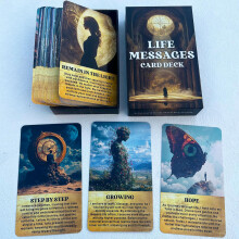 GZXINKE Life Messages Oracle Deck, 54 Spiritual Wisdom Oracle Cards, Oracle Cards for Beginners, Embrace Your Inner Light and Transformation