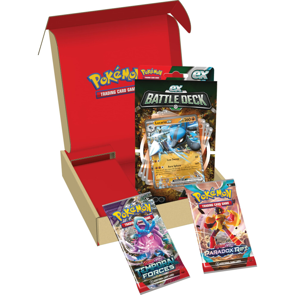 Pokémon Pok?Mon Tcg: Lucario Ex Battle Deck & 2 Booster Bundle (Ready-To-Play 60-Card Deck)