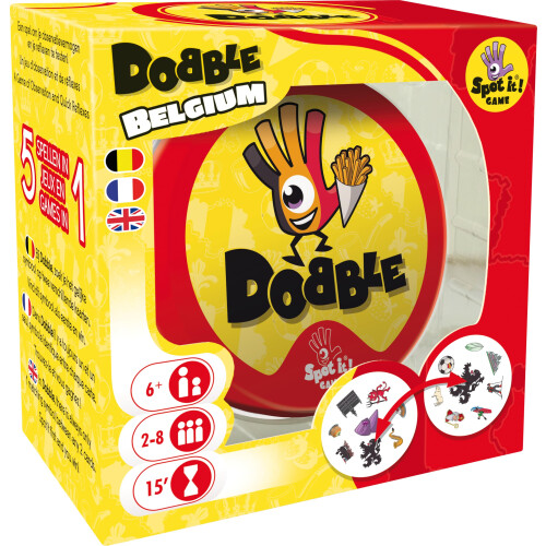 Asmodee Zygomatic Dobble Belgium - Card Game - Age 7+