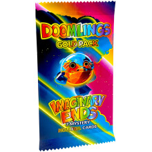 Doomlings Card Game: Imaginary Ends - Collectible Mystery Holofoils Gold Pack | Strategy Game for Kids, Teens & Adults | 2-6 Players, Ages 7+ (7