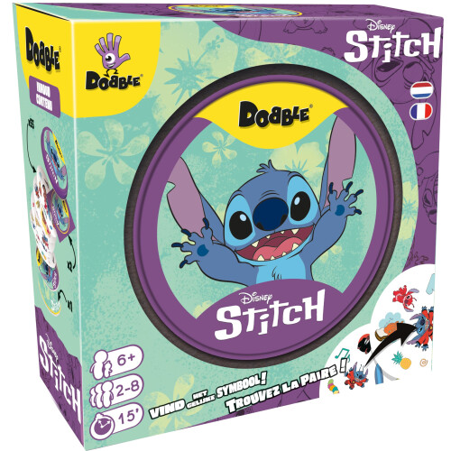 Asmodee Gesellschaftsspiel - ASMODEE - Dobble Stitch - 55 runde Karten - Ab 6 Jahren - Unisex