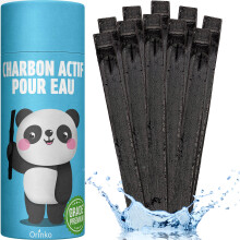 ORINKO? Charcoal Water Filter Sticks x10 ? Natural Takesumi Activated Carbon for Water Purification ? Sustainable Binchotan Bamboo Filter Kit for