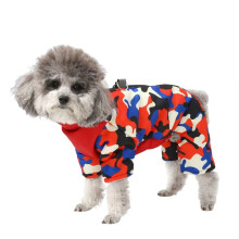 Hund Jumpsuit Höst Vinter Vindtät Pet Dog Jacka för Små Medelstora Hundar Katter Mysig Reflex Jumpsuit Kostymer S