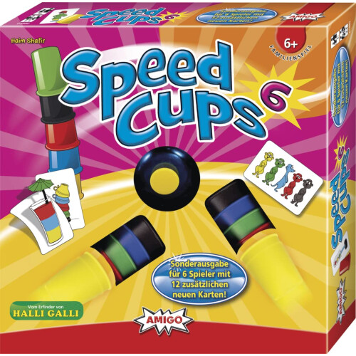 Amigo Game + Leisure 01880 - Speed Cups 6, Colourful