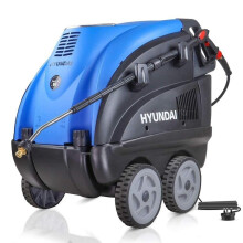 Hyundai Hot Pressure Washer, 2170PSI Jet Washer, 140?c, 2800w / 2.8kW, 110 Degree Max Temp, 10m Hose, 5m Power Cord, Built-in Detergent Tank with 1