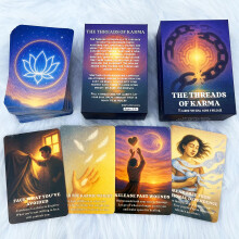 DPEHAKMK The Threads of Karma Oracle Cards, 75 Cards for Soul Work & Release, Spiritual Card Deck
