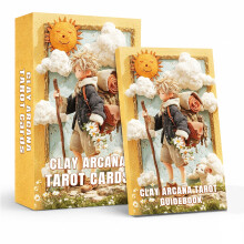sishui Unique Tarot Deck, 78 Clay Tarot Cards for Beginners and Experienced Readers, with Guidebook, Tools for Reflection, Growth, and Spiritual