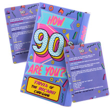 Boxer Gifts Better In My Day 90's Trivia Cards Game | Fun Nineties Decade Themed Quiz Cards | Great Gift For Friends