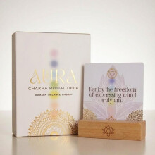 Aura Chakra Deck ? 57 Positive Affirmations & Empowering Cards for Self Care, Mindfulness, Meditation, and Holistic Wellness | Self-Discovery &