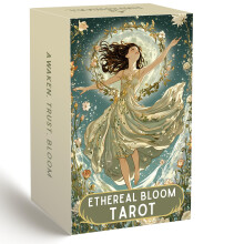 DPEHAKMK Tarot Deck Unique, 78 Floral Tarot Cards with Guidebook, Modern Witch Tarot for Beginners and Experienced Readers, Divination and Spiritual