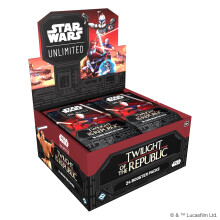 Fantasy Flight Games - Star Wars: Unlimited TCG Twilight of the Republic BOOSTER DISPLAY (Set of 24 Booster Packs) - Trading Card Game for Kids und