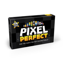 Bubblegum Stuff Pixel Perfect ? Hilariously Difficult Pop Culture Trivia Card Game ? 56 Pixelated Character Flashcards from Movies, TV & Games ?