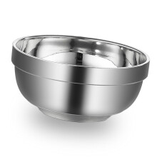 85oz Doppelwandige Metallschüssel – Für Nudeln, Suppen und vielfältige Mahlzeiten