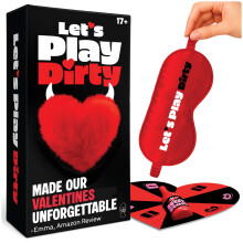 Lucky Egg Let's Play Dirty ? Couples Games for Adults with Spinner, Blindfold and 180 Naughty Prompts ? Fun & Romantic Date Night Couple Games for